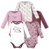 Hudson Baby Essential Long-sleeve Cotton Bodysuit Set