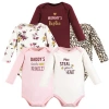 Hudson Baby Essential Long-sleeve Cotton Bodysuit Set