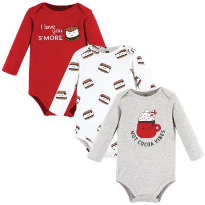 Hudson Baby Kids'  Essential Long-sleeve Cotton Bodysuit Triple Set