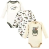 Hudson Baby Kids'  Essential Long-sleeve Cotton Bodysuit Triple Set