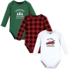 Hudson Baby Kids'  Essential Long-sleeve Cotton Bodysuit Triple Set