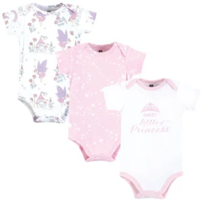 Hudson Baby Essential Three-piece Set Of Cotton Bodysuits In Brown