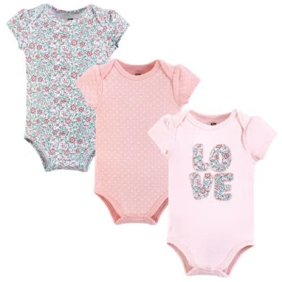 Hudson Baby Essential Three-piece Set Of Cotton Bodysuits In Multi