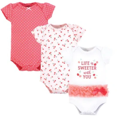 Hudson Baby Essential Three-piece Set Of Cotton Bodysuits In Multi