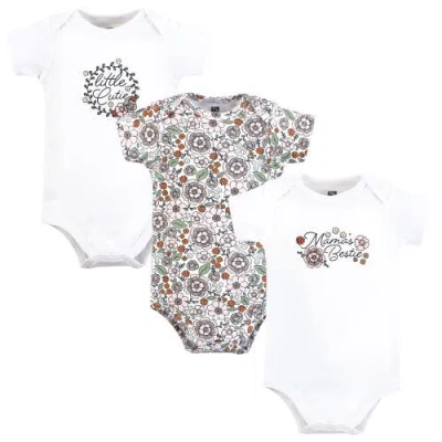 Hudson Baby Essential Three-piece Set Of Cotton Bodysuits In Multi