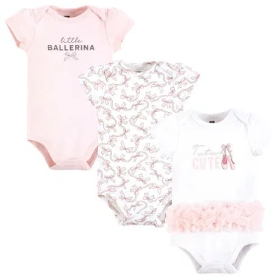 Hudson Baby Essential Three-piece Set Of Cotton Bodysuits In Multi
