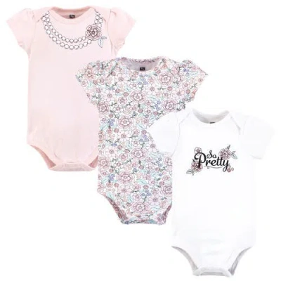Hudson Baby Essential Three-piece Set Of Cotton Bodysuits In Multi