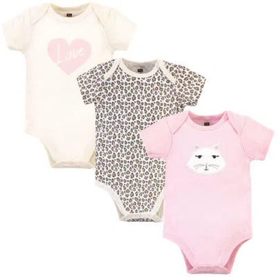 Hudson Baby Essential Three-piece Set Of Cotton Bodysuits In Multi