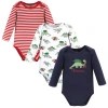 Hudson Baby Everyday Long-sleeve Cotton All-in-ones In Black