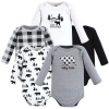 Hudson Baby Five-piece Collection Of Long-sleeve Cotton Bodysuits In Multi