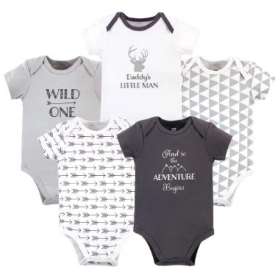 Hudson Baby Kids'  Five-piece Set Of Cotton Infant All-in-one Bodysuits In Multi