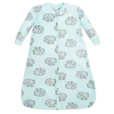 Hudson Baby Fleece Long Sleeve Sleeping Bag In Blue