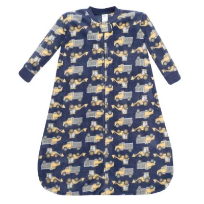 Hudson Baby Fleece Long-sleeve Sleeping Bag In Blue