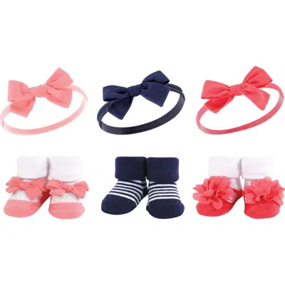 Hudson Baby Headband & Socks Giftset (baby) In Multi