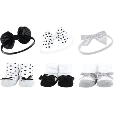 Hudson Baby Headband & Socks Giftset In Multi