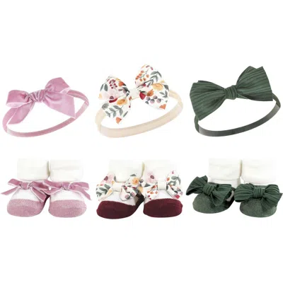 Hudson Baby Headband & Socks Giftset In Black