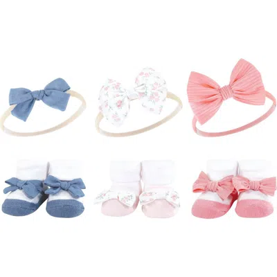 Hudson Baby Headband & Socks Giftset In Multi