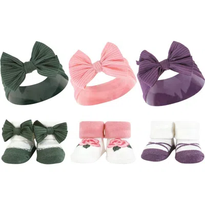 Hudson Baby Headband & Socks Giftset In Multi