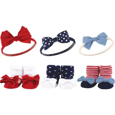 Hudson Baby Headband & Socks Giftset In Multi
