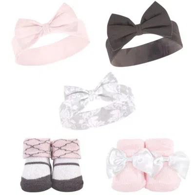 Hudson Baby Headband And Socks Set (baby) In Multi