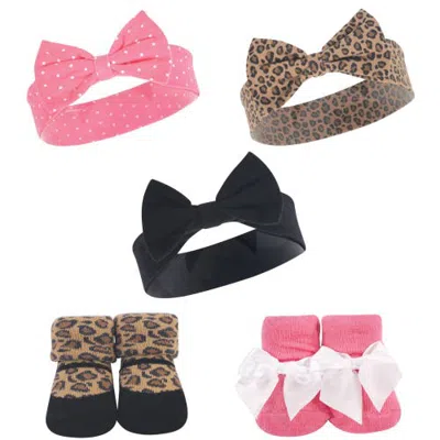 Hudson Baby Headband And Socks Set (baby) In Multi