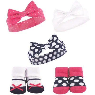 Hudson Baby Headband And Socks Set (baby) In Multi