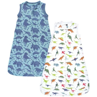 Hudson Baby Interlock Cotton Sleeveless Sleeping Bag In Multi