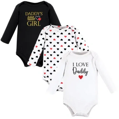 Hudson Baby Little Soft Cotton Long-sleeve One-piece 3pk