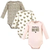 Hudson Baby Little Soft Cotton Long-sleeve One-piece 3pk