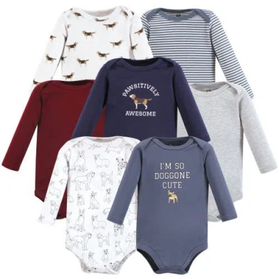 Hudson Baby Long-sleeve Cotton Bodysuit Collection 7-piece Set In Multi