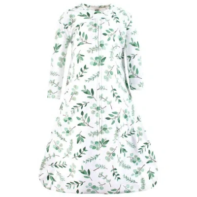 Hudson Baby Long-sleeve Cotton Jersey Sleeping Bag In Green