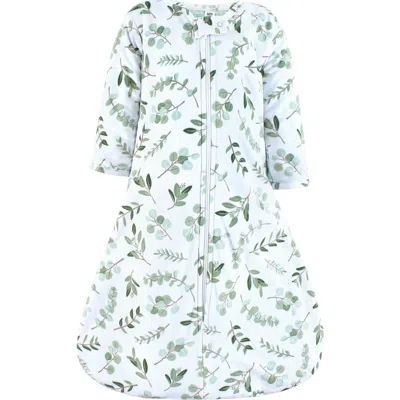 Hudson Baby Long-sleeve Plush Faux Fur Sleeping Bag, Wearable Blanket In Green