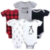 Hudson Baby Multipack Of 5 Comfortable Cotton Bodysuits