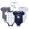 Hudson Baby Multipack Of 5 Comfortable Cotton Bodysuits