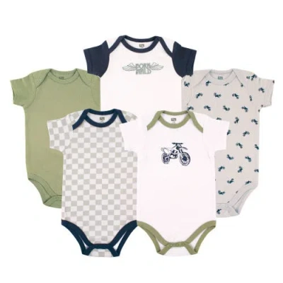 Hudson Baby Multipack Of 5 Comfortable Cotton Bodysuits