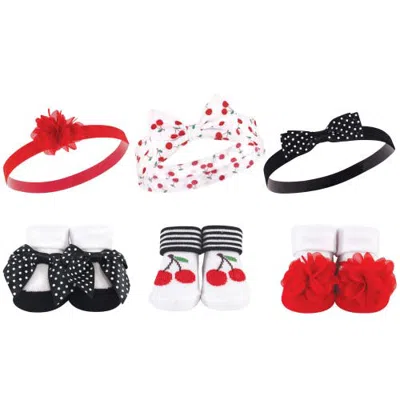 Hudson Baby Perfect Pair Headband & Socks Gift Pack (baby) In Cherry