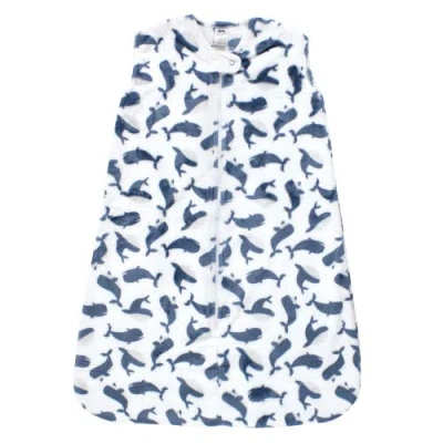 Hudson Baby Plush Flannel Sleep Sack In Blue