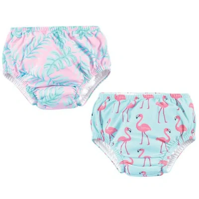 Hudson Baby Pool-ready Diaper Bottoms In Multi