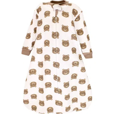 Hudson Baby Premium Quilted Long-sleeve Sleep & Wear Comfort Layer In Brown