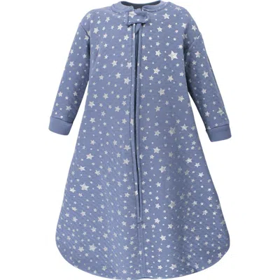 Hudson Baby Premium Quilted Long-sleeve Sleep & Wear Comfort Layer In Blue