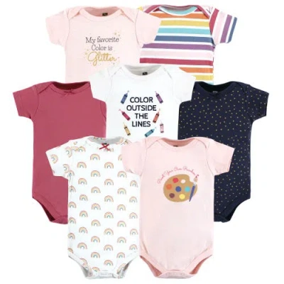 Hudson Baby Seven-piece Cotton Bodysuit Collection In Multi