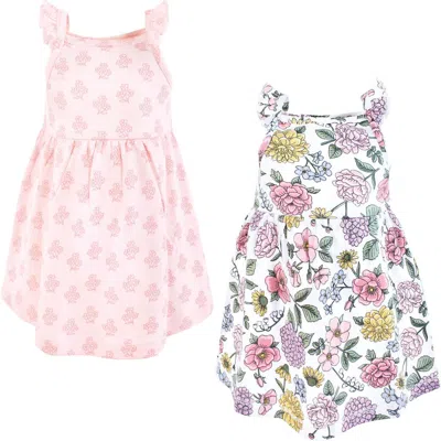 Hudson Baby Sleeveless Dress Set 2-pack In Blue