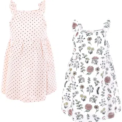 Hudson Baby Sleeveless Dress Set 2-pack In Brown