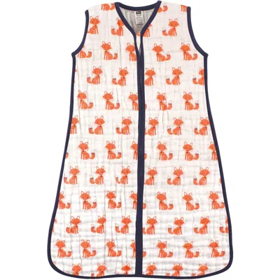 Hudson Baby Sleeveless Muslin Cotton Wearable Sleeping Bag In Multi