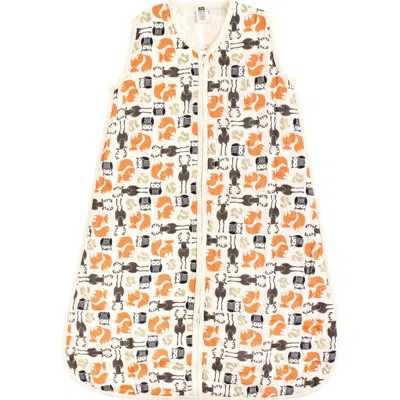 Hudson Baby Sleeveless Muslin Cotton Wearable Sleeping Bag In Multi
