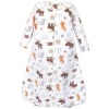 Hudson Baby Snug Cotton Jersey Sleep Sack With Full Sleeves In White