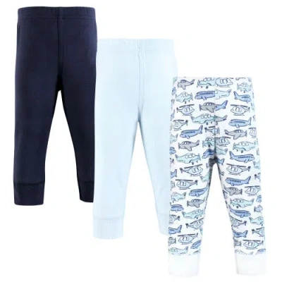 Hudson Baby Soft Cotton Athletic Pants In Blue
