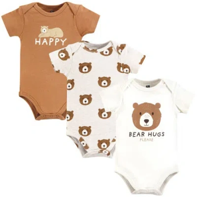 Hudson Baby Soft Cotton Bodysuit Triple Pack