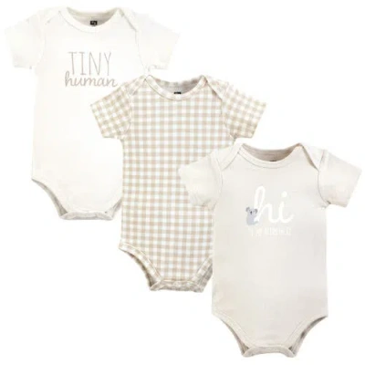 Hudson Baby Soft Cotton Bodysuit Triple Pack