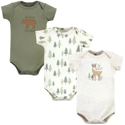 Hudson Baby Soft Cotton Bodysuit Triple Pack